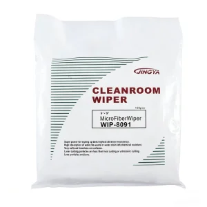 Cleanroom Microfiber Wiper Anti-Scratch Laser-Cut Dust-Free Cloth for Precision Electronics Workshop