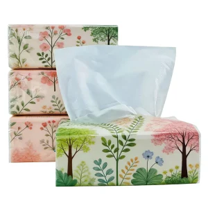 Cleansing Custom Virgin Wood Pulp Facial Tissue China Manufacturer Embossed 15gx3ply 130*180mm