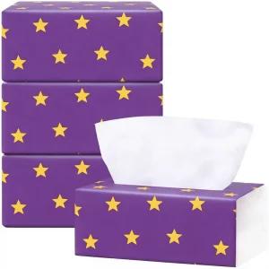 Cleansing Custom Virgin Wood Pulp Facial Tissue Dust-free Eco-friendly 15gx3ply 130*180mm
