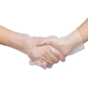 Clear Disposable TPE Plastic Gloves, Waterproof, Food-Grade, Anti-Oil