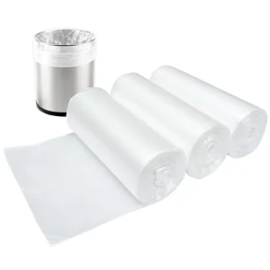 Clear PE Plastic Heavy Duty Trash Bags Wastebasket Liners for Bathroom Office Salad Can Liners Bulk Pack for Household Products