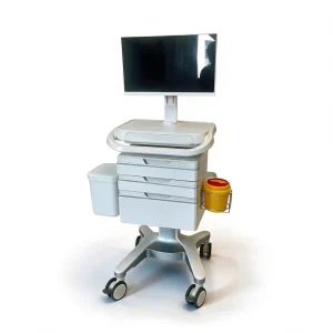 Clinic Use Medical Cart Modular Storage Units Silent Locking Wheels Antimicrobial Treatment Trolley Nursing Care CE