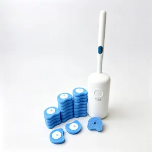 Clip-On Refill Head Pre-Loaded Concentrated Cleaner Disposable Toilet Brush