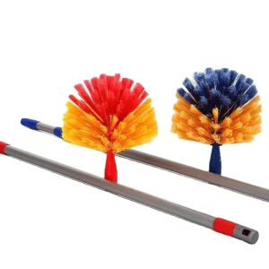 Cobweb Duster Brush with Extendable Handle for Roof Corner Cleaning