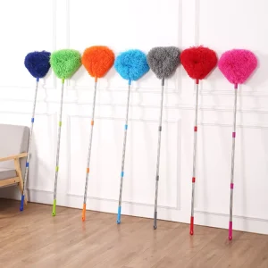 Cobweb Duster Ceiling Fan Broom Spider Web Cleaner with Telescopic Stainless Steel Pole
