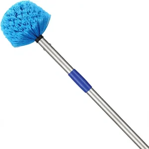 Cobweb Duster with 6 FT Extension Pole Lightweight Stainless Steel Extendable Ceiling Fan Duster