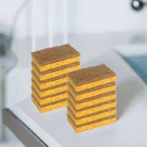 Coconut Fiber and Cellulose Sponge Scrubber Biodegradable Dishwashing Cleaning Sponge