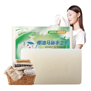 Coconut Oil Marseille Handmade Solid Eco-Friendly Soap Bar Deep Stain Removal Easy Rinse Dense Foam Laundry 50%-80% Active