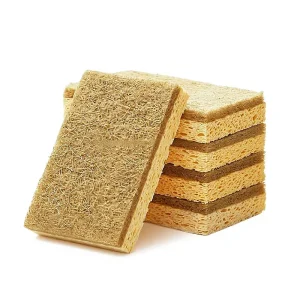 Coconut Shell, Wood Pulp, and Cotton Cellulose Double-Sided Composite Sponge