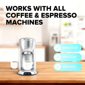 Coffee Machine Cleaner Tablets Odorless & Phosphate Free Deep Clean Solution for Nespresso & Keurig