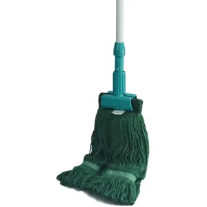 Color Coded Clip on Kentucky Wet Mop Detachable Aluminum Pole Cotton Mop for Hotel Property Janitorial Cleaning