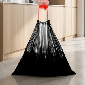 Colored Plastic Drawstring Trash Bags Rainbow Pack Scented Kitchen Bin Liners Hotel Home Use Custom Logo