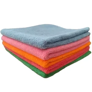 Colorful Antibacterial Small Microfiber Wiping Cloth Reusable Soft Fabric For Home Bathroom Cleaning Use