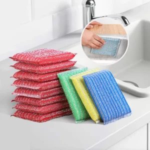 Colorful Dish and Bowl Cleaning Sponge Scrubber Scouring Pad