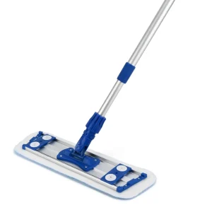 Colorful Factory Supply Microfiber Dust Flat Mop Cleaning Mop Aluminium Frame with Telescopic Handle