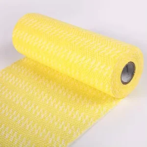 Colorful High Quality Eco friendly and Economical Highly Efficient Gentle Yellow Disposable Viscose Cleaning Cloths