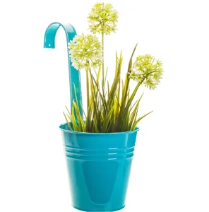Colorful Kids Galvanized Mini Metal Buckets Painted Tin Pail with Handle for Home Garden Small Garden Tin Bucket
