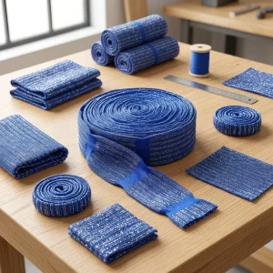 Colorful Kitchen Cleaning Sponge Scouring Pad Scrubber Cloth Rolls Raw Material