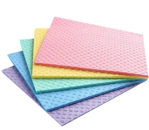 Colorful Natural Wood Pulp Cotton Kitchen Dishwashing Cleaning Cloth