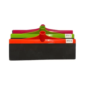 Colorful Plastic Squeegee with Rubber Blade and Replacement Head for Floor and Window Cleaning