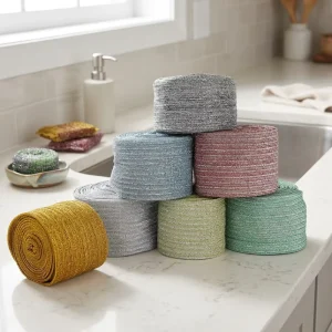 Colorful Semi-Finished Kitchen Cleaning Cloth Sponge Fabric Roll