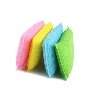 Colorful Stainless Steel Scourer Pads Kitchen Dishwashing Mesh Sponge