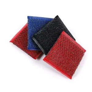 Colorful Stainless Steel Wire Sponge Net Scrubber Kitchen Scouring Pad
