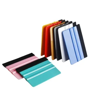 Colorful Vinyl Squeegee Tool Pink Plastic Felt Squeegee Vinyl Scraper for Craft Car Wrap Decal Window Tint Film Squeegee Tool