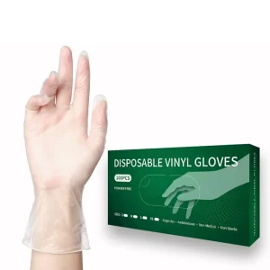 Comfortable Household Working Disposable Vinyl Gloves Powder Free Latex Free