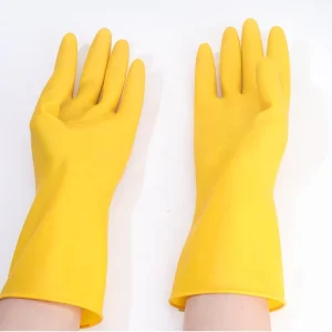 Comfortable Waterproof Latex Gloves for Household Cleaning and General Purpose Use
