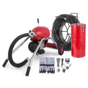 Commercial 220V Sewer Drain Cleaner Kitchen and Toilet Pipe Snake Tool
