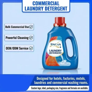 Commercial Bulk Liquid Laundry Detergent Concentrated Heavy Duty Washing Liquid for Hotel Laundromat and Factory Use