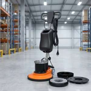 Commercial Cold Water Floor Scrubber 17 Inch Brushes Walk-Behind Single Disc Floor Cleaning Machine