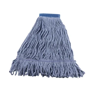 Commercial Cotton Looped-End Mop Head Refill Blue String for Wet and Dry Mopping