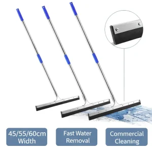 Commercial Floor Squeegee 45 55 60cm for Warehouse Hotel Floor Cleaning Heavy Duty Water Removal Scraper