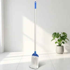 Commercial Grade Microfiber Twist Mop Durable Stainless Steel Rod for Kitchen Toilet Hard Surface Mopping