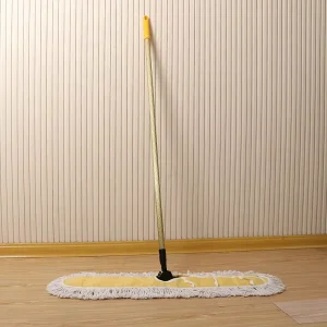 Commercial Green Aluminum Cotton Flat Mop for Industrial Factory Floor Cleaning