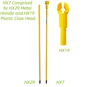 Commercial Heavy-Duty Mop Handle with Jaw Clamp and Wet Gripper Mop Head