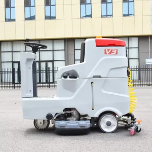 Commercial High-Pressure Battery-Powered Floor Scrubber Machine Burnishing Function Automatic Dryer