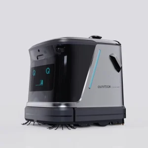 Commercial High-Pressure Floor Scrubber Self-Propelled Battery-Powered for Warehouse and Workshop