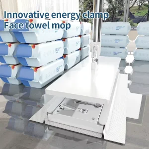 Commercial Hospital Plastic Flat Panel Mop with 360-Degree Rotation and Tissue-Free Floor Cleaning