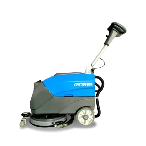 Commercial Industrial Ceramic Floor Scrubber Machine, Compact Automatic Walk-Behind Electric Cleaner