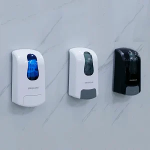 Commercial Manual Alcohol Foam Soap Dispenser Black Color Plastic ABS Antibacterial Liquid Refill Sanitizing Dispenser 1000ml