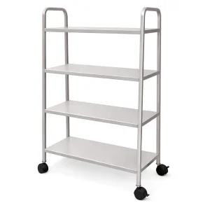 Commercial Restaurant 201 Heavy Duty Undershelf Easy Clean 4 Layer Stainless Steel Food Service Trolley Cart