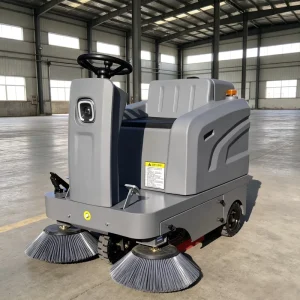 Commercial Ride-On Electric Battery Floor Sweeper for Malls, Airports, and Warehouses, CE