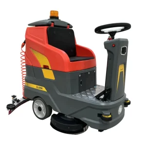 Commercial Ride-On Floor Scrubber Battery-Operated Industrial Floor Cleaner for Warehouse Workshop Mall