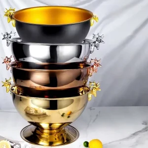 Commercial Stainless Steel Ice Buckets for Wine Barrels Modern Minimalist Design China Origin