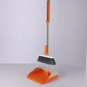 Commercial Standing Broom and Dustpan Combo with Long Handle OEM Cleaning Set Manufacturer for Office Floors
