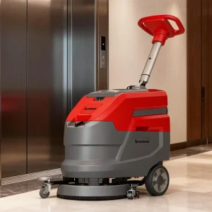 Commercial Use Walk Behind Hand Held Floor Cleaner Domestic Electric Tile Floor Scrubber Machine