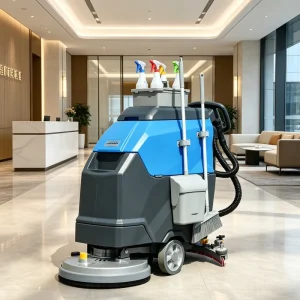 Commercial Walk-Behind Electric Floor Scrubber for Restaurants and Hotels